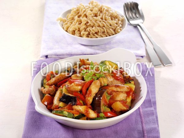 Ratatouille mit Huhn / Cholesterinarm 2
