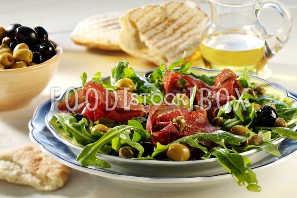 Rucolasalat mit Rauchfleisch