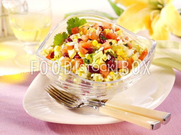 Reissalat auf mexikanische Art