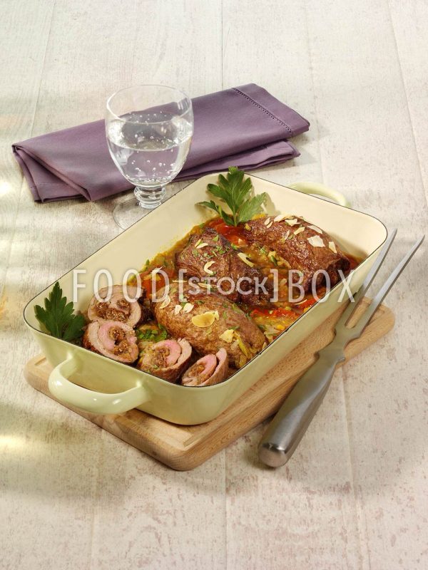 Rinderrouladen mit Feigen / lactosefrei