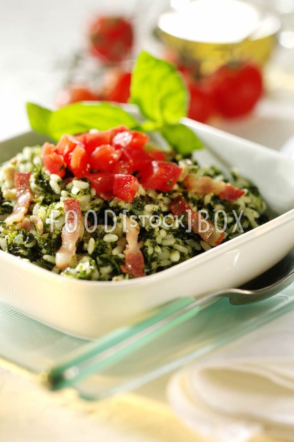 Grünkohl-Speck Risotto