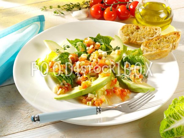Romana-Herzen mit Tomatenvinaigrette