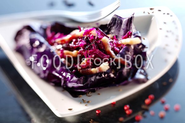Rotkohl-Speck-Salat 4