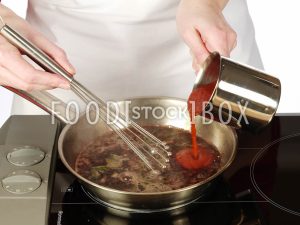 Schweinesteaks in Rotweinsauce 3