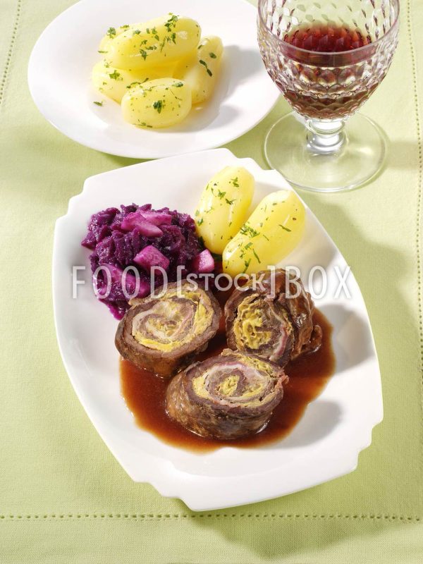 Rouladen in Rotwein/Lactosefrei