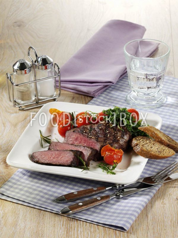 Rumpsteak mit Tomaten / diabetiker