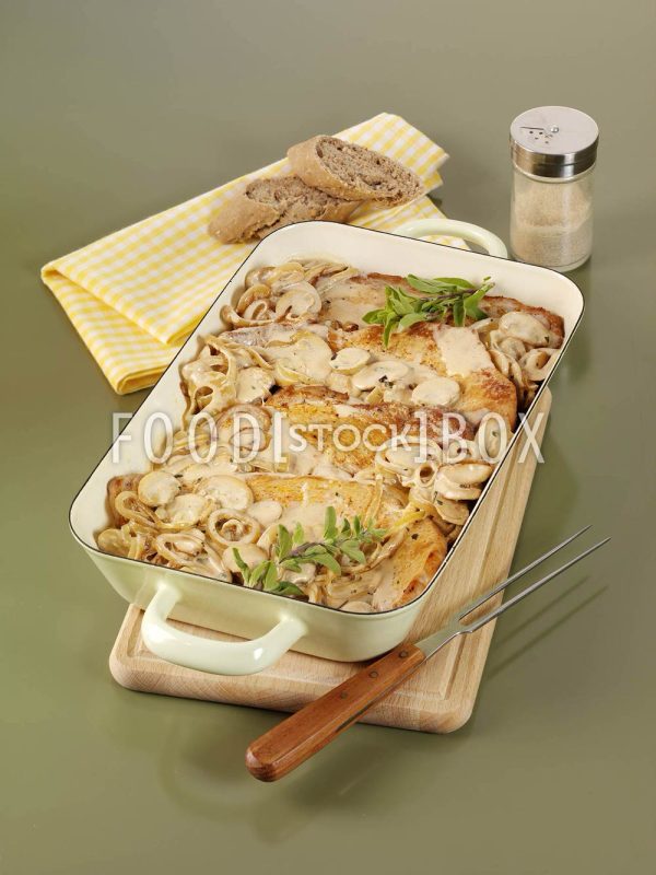 Sahne-Zwiebel-Schnitzel