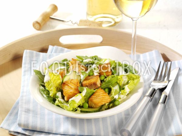 Salat mit Lachs 2