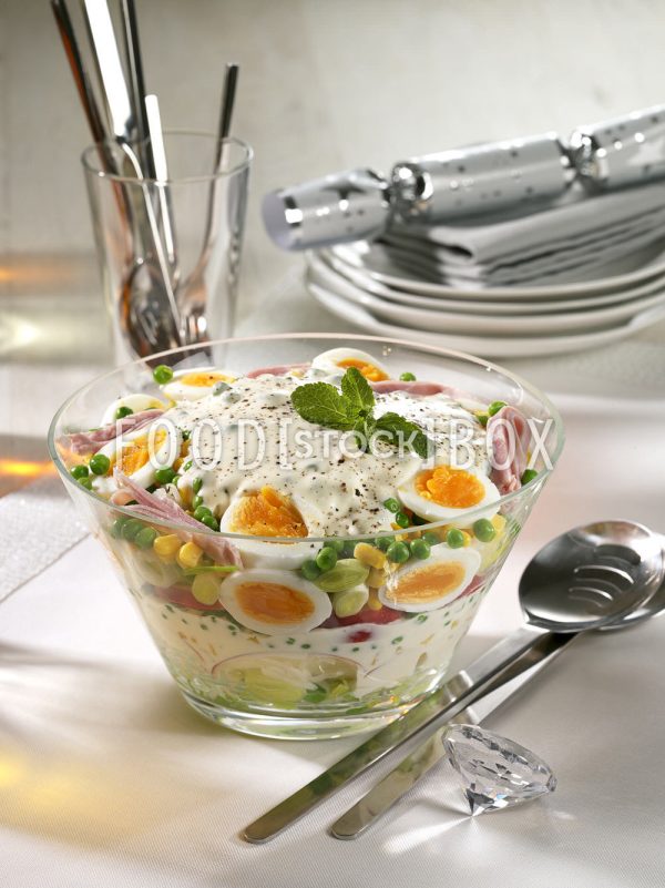 Schichtsalat zu Silvester