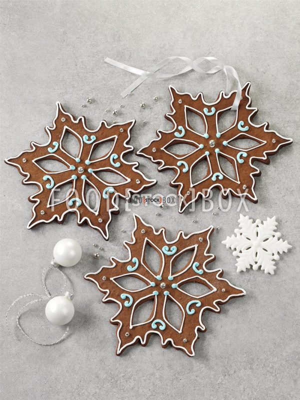 Lebkuchen-Schneeflocken