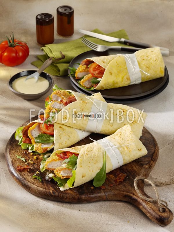 Schnitzel-Wraps