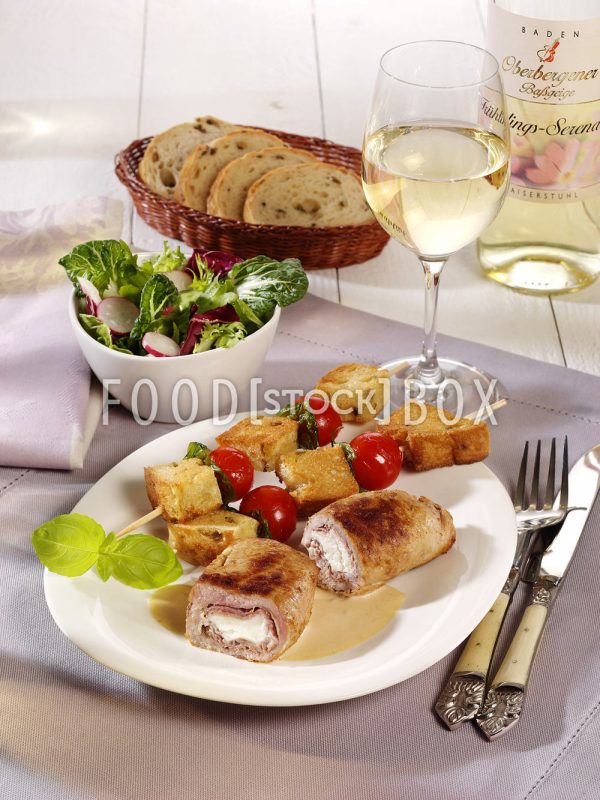 Schnitzel mit Ziegenkäse