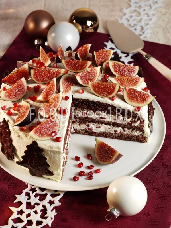 Schoko-Granatapfel-Torte
