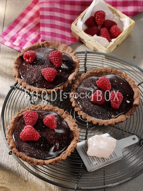 Schoko-Törtchen mit Beeren