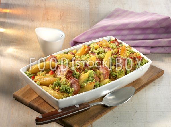 Schupfnudel-Sauerkraut-Auflauf mit Kasseler