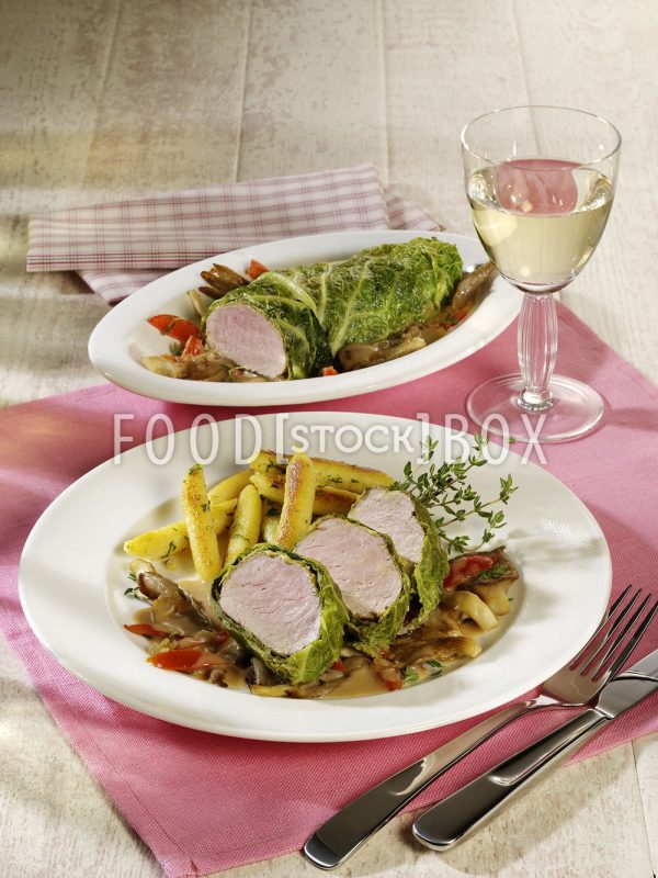Schweinefilet mit Austernpilzen