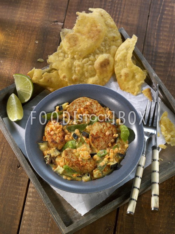 Schweinefilet in Linsencurry