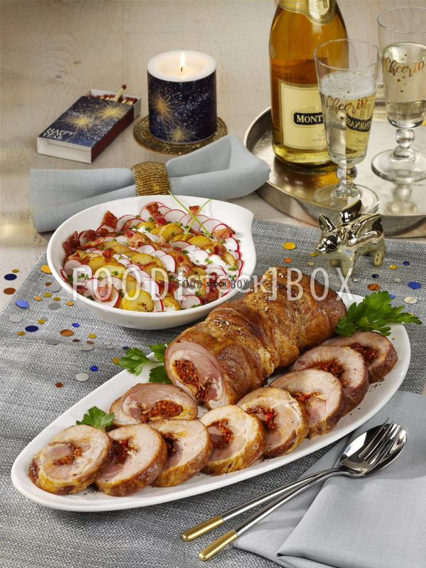 Schweinerollbraten mit Bratkartoffelsalat 1