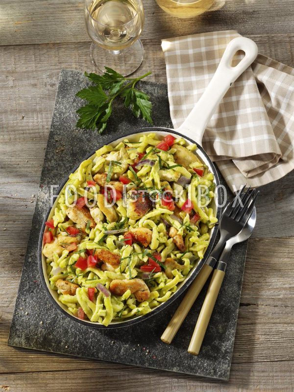 Spätzle Pfanne mit Hähnchen
