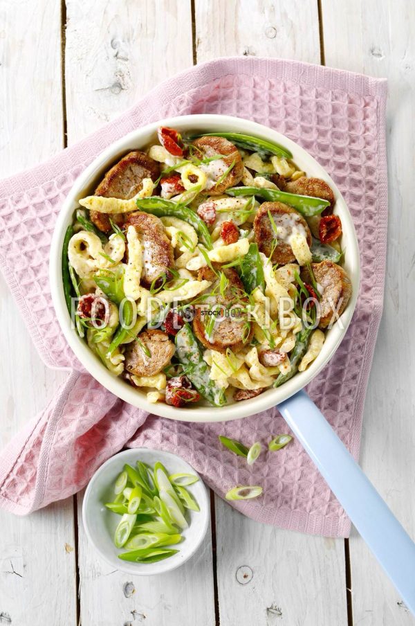 Spätzlepfanne mit Schweinefilet