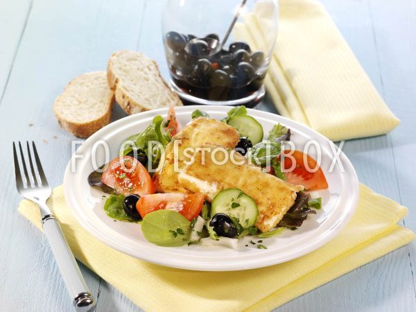 Schafskäse auf Salat 2