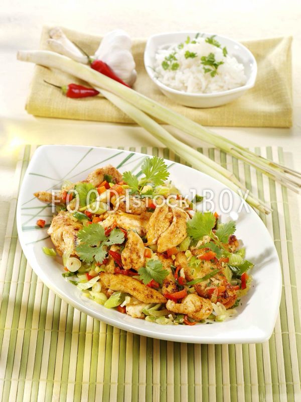 Scharfes Huhn