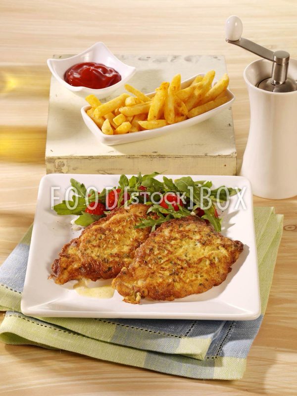 Schnitzel in Eihülle