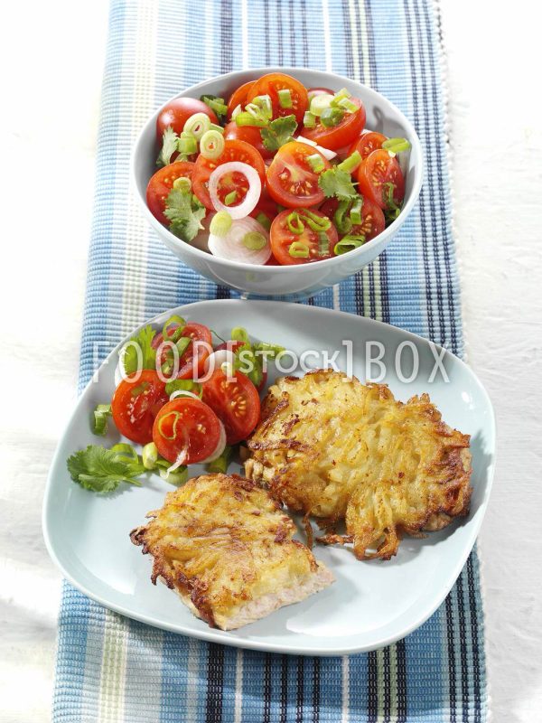 Schnitzel mit Kartoffelkruste