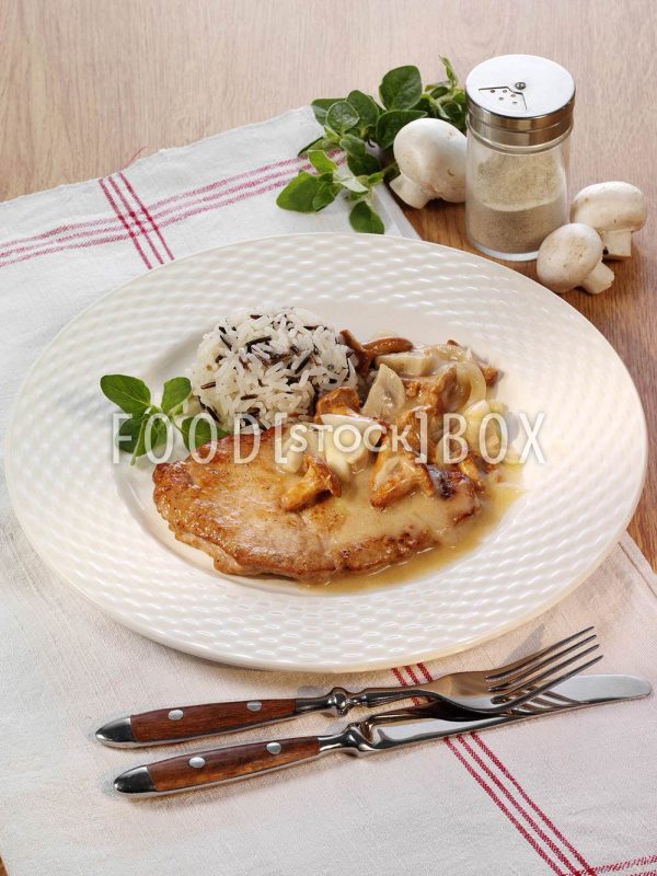 Schnitzel mit Pilzen