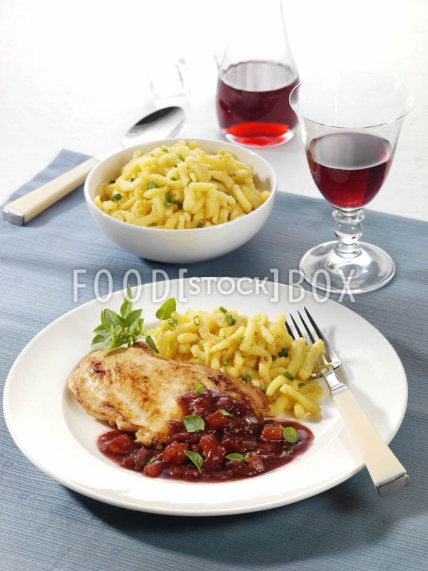 Schnitzel in Rotweinsauce 2