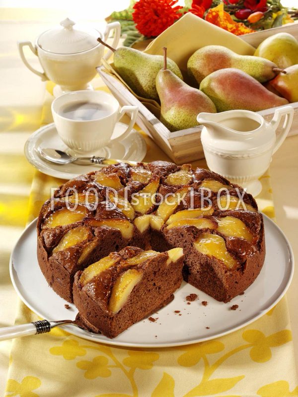 Schoko-Rührkuchen mit Birnen 2