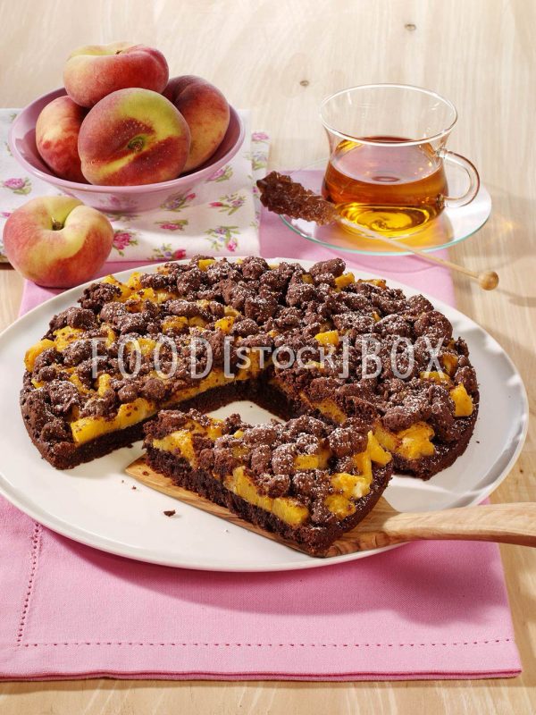 Schoko-Streusel mit Pfirsich