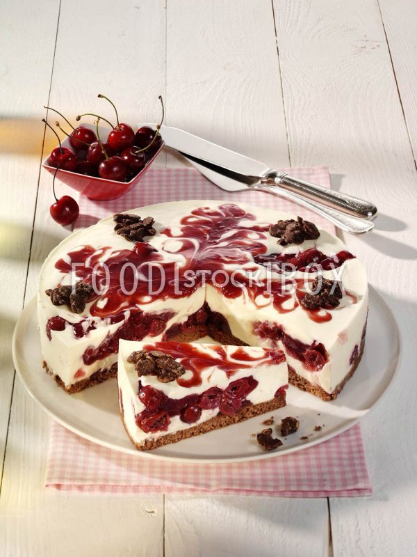 Schwarzwälder Käsekuchen mit Schokocrossies 4
