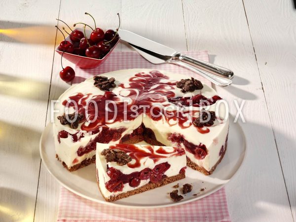 Schwarzwälder Käsekuchen mit Schokocrossies 3