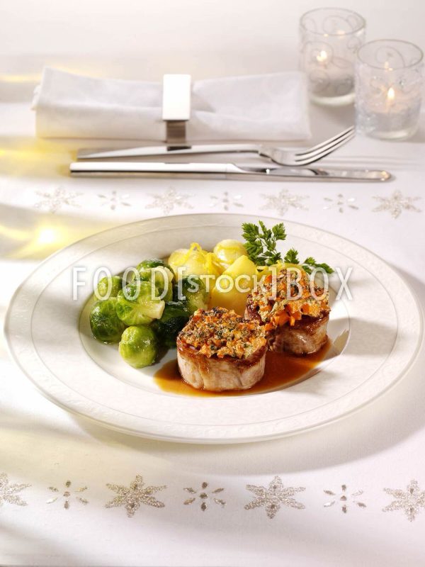 Schweinemedaillons mit Möhrenkruste / Diabetiker