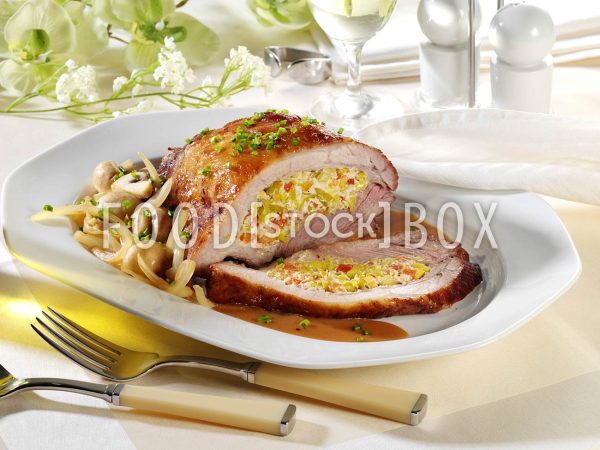 Gefüllte Schweinebrust