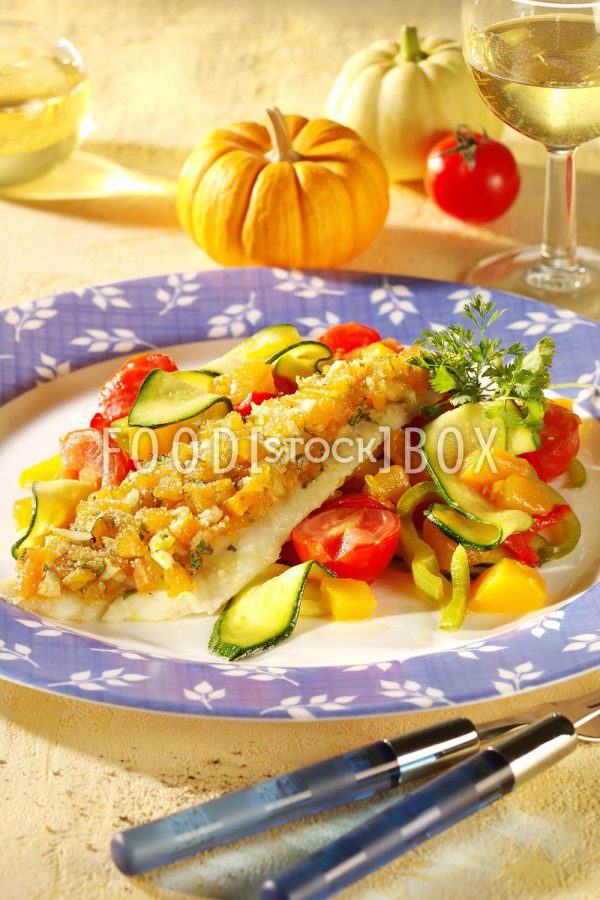Seezunge mit Kürbiskruste