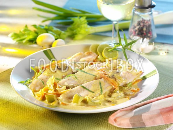 Seezungenfilet auf Gemüse