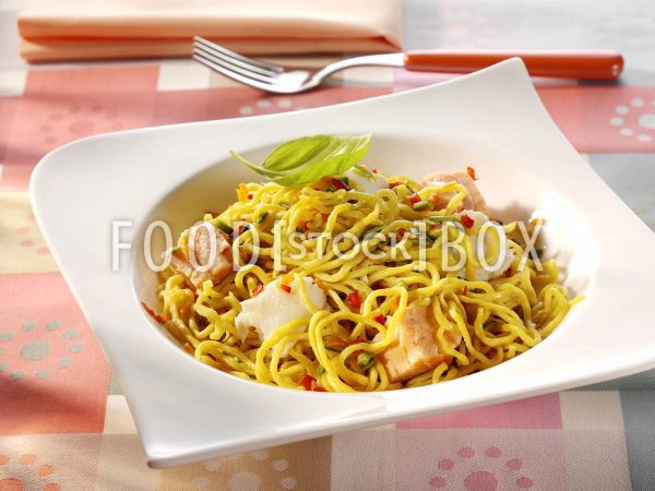 Spaghetti mit Fisch