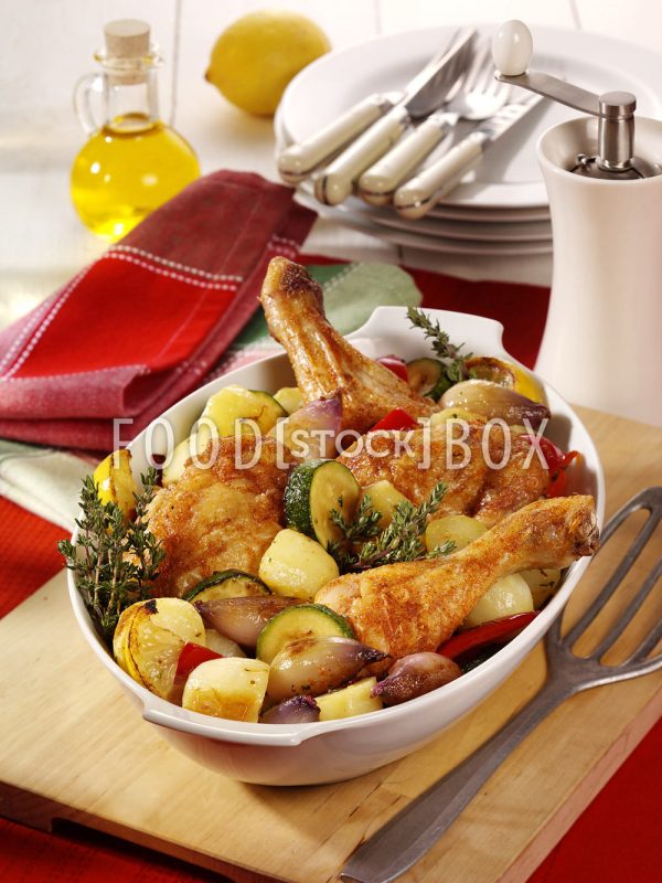 Spanische Hähnchenpfanne