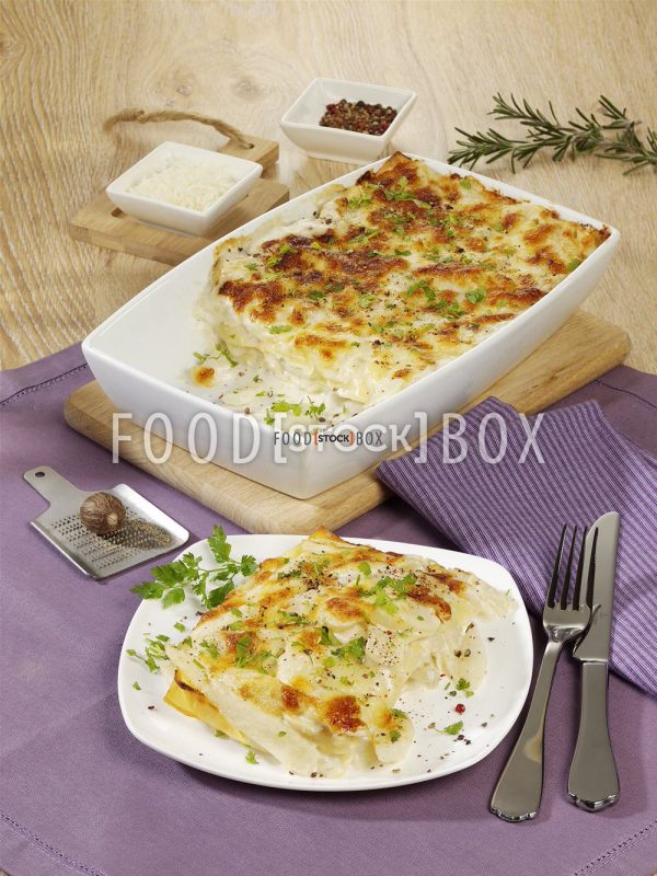 Spargel-Lasagne mit Mozzrella