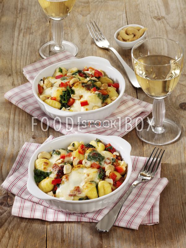 Spinat-Gnocchi-Auflauf