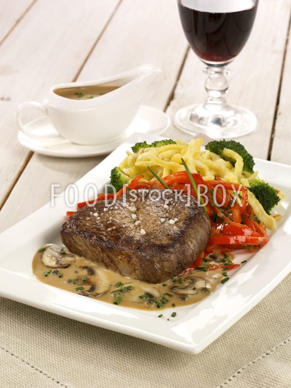 Steak in Pfefferrahm
