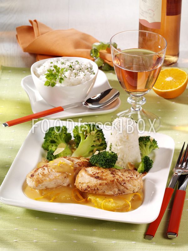 Steak mit Orangensauce