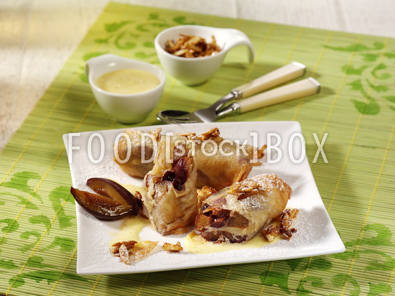 Süße Frühlingsrollen