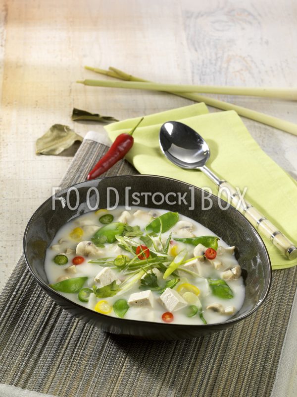 Tom Kha Phak- Kokossuppe