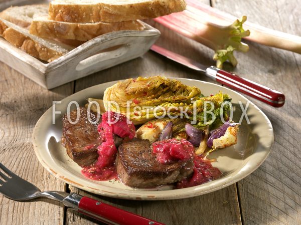 Tornedos vom Rind mit Rhabarbersauce 2