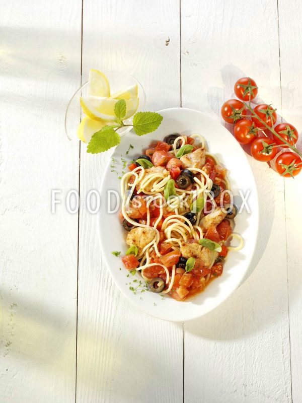 Spaghetti mit Pute 2