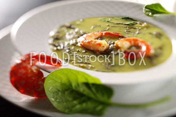 Spinat-Gamba-Suppe 2
