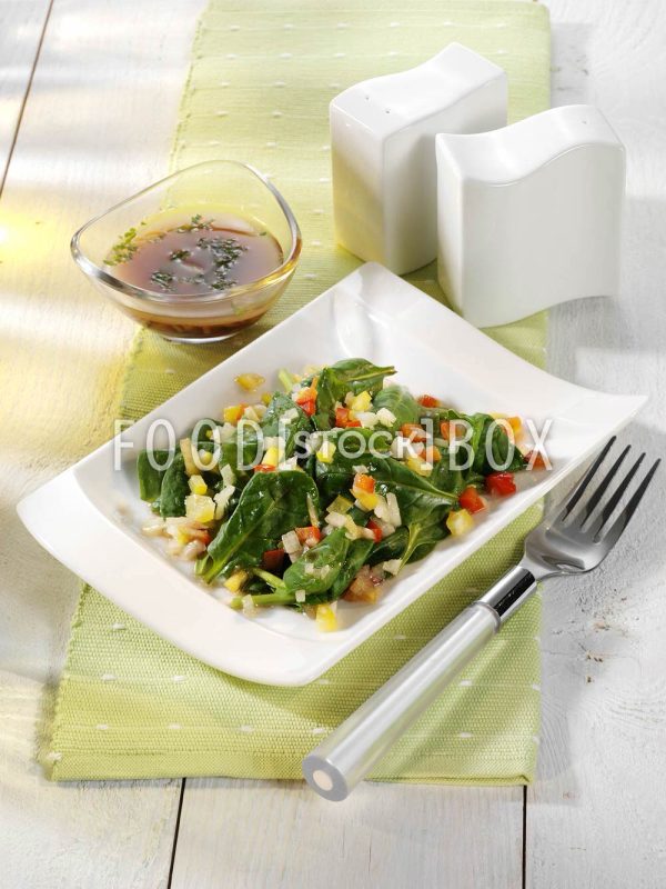 Lauwarmer Spinatsalat